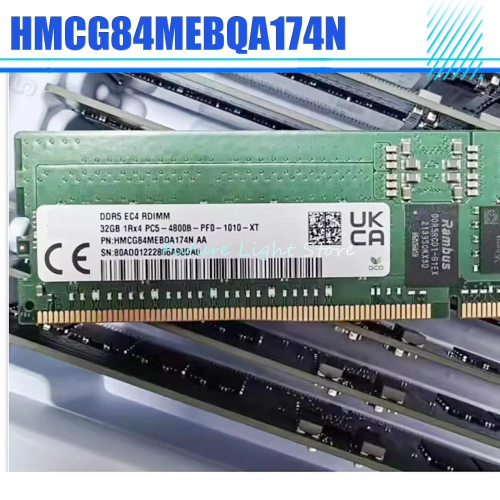 1 Pcs HMCG84MEBQA174N 32GB 32G 1RX4 4800B DDR5 ECC REG RDIMM For SK Hynix 4800 RAM
1 Pcs HMCG84MEBQA174N 32GB 32G 1RX4 4800B DDR5 ECC REG RDIMM For SK Hynix 4800 RAM