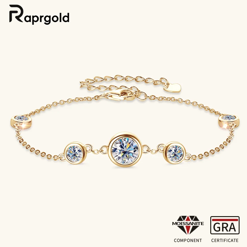 RAPRGOLD GRA сертифицированный полный круглый браслет из муассанита для женщин и девочек, регулируемые цепочки из стерлингового серебра 925 пробы, свадебные украшения, подарок
RAPRGOLD GRA сертифицированный полный круглый браслет из муассанита для женщин и девочек, регулируемые цепочки из стерлингового серебра 925 пробы, свадебные украшения, подарок