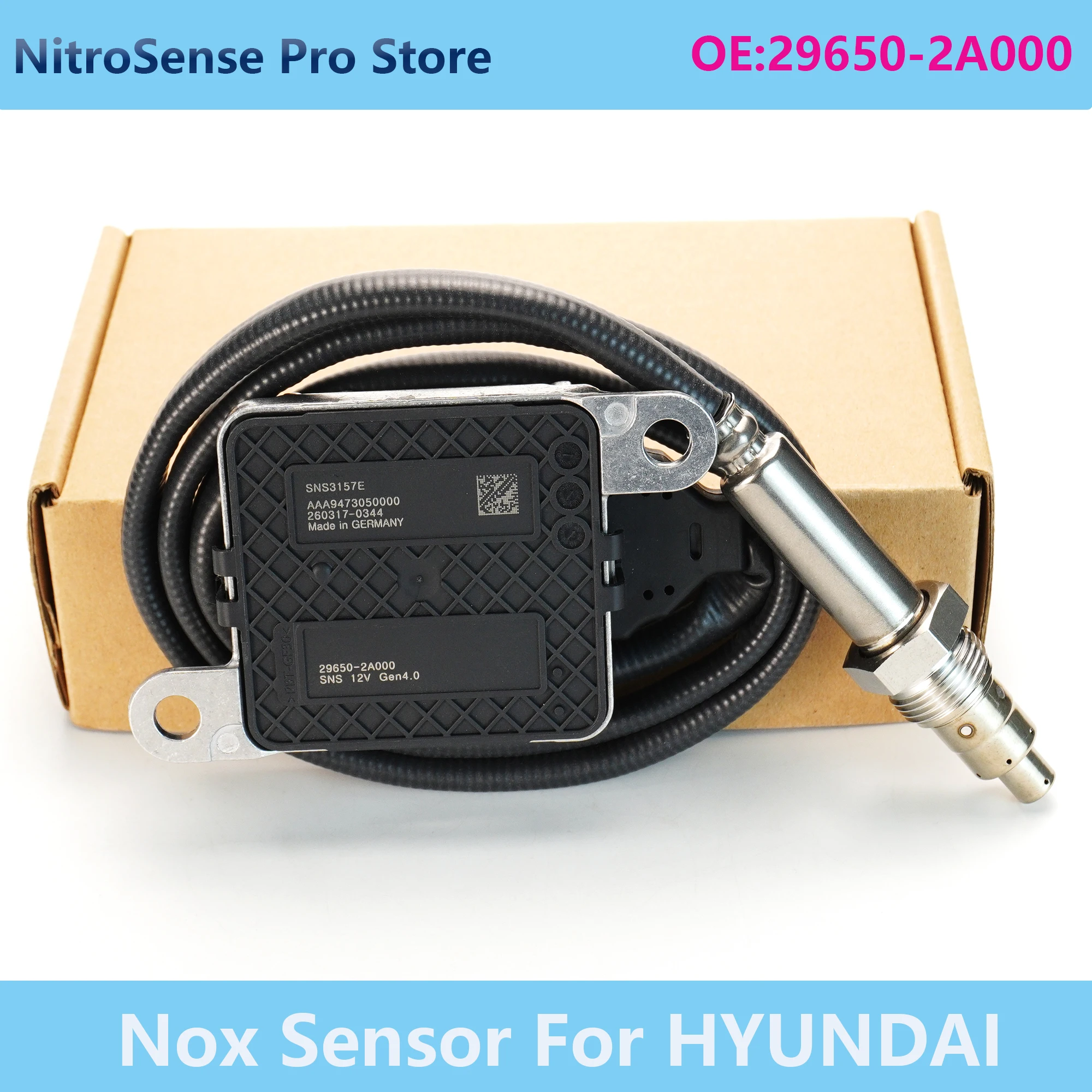 29650-2A000 Nox Sensor First-class Performance Nitrogen Oxide Sensor 296502A000 SNS3157E For HYUNDAI 12V High Quality Auto Parts
29650-2A000 Nox Sensor First-class Performance Nitrogen Oxide Sensor 296502A000 SNS3157E For HYUNDAI 12V High Quality Auto Parts