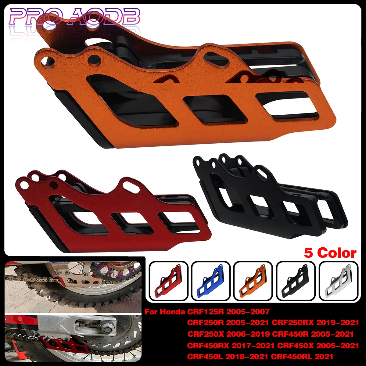 Motocross CNC Chain Guide Guard Protector For Honda CRF 125R 250R 250RX 250X 450R 450RX 450X 450L 450RL 2005-2020 2021 Dirt Bike
Motocross CNC Chain Guide Guard Protector For Honda CRF 125R 250R 250RX 250X 450R 450RX 450X 450L 450RL 2005-2020 2021 Dirt Bike