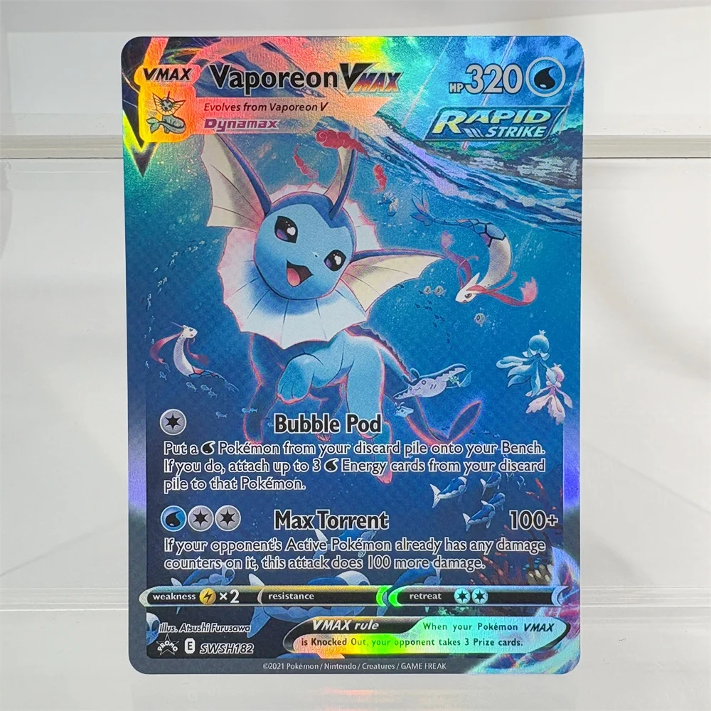 Новая редкая коллекционная карточная игра PKM Holo: «UMBREON CALIYREX MEW VAPOREON CHARIZRAD) Vmax Proxy Collection Battle Card
Новая редкая коллекционная карточная игра PKM Holo: «UMBREON CALIYREX MEW VAPOREON CHARIZRAD) Vmax Proxy Collection Battle Card