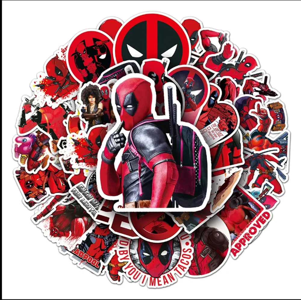 10/50PCS The Avengers Deadpool Stickers Anime Decals DIY Guitar Phone Laptop Skateboard Car Bike Decoration Waterproof Kids Toy
10/50PCS The Avengers Deadpool Stickers Anime Decals DIY Guitar Phone Laptop Skateboard Car Bike Decoration Waterproof Kids Toy