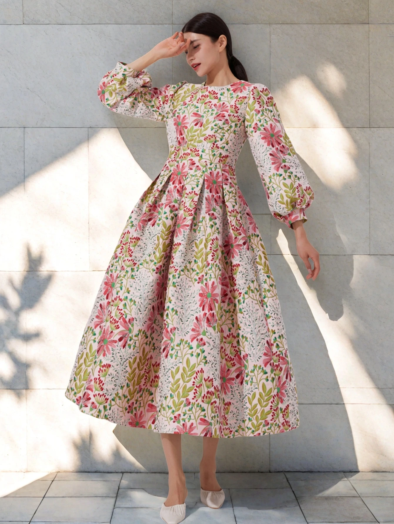 DEVCHATA Elegant Jacquard Women Long Maxi Luxury Brocade Dress Floral Fashion Party Robe Femme Vintage Vestidos Evening Clothing
DEVCHATA Elegant Jacquard Women Long Maxi Luxury Brocade Dress Floral Fashion Party Robe Femme Vintage Vestidos Evening Clothing