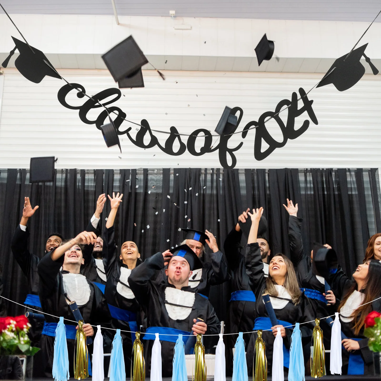 Class of Banner Hanging Bunting for Graduation Party Graduation Decoration Photo Prop Banner Paper Bunting Background
Class of Banner Hanging Bunting for Graduation Party Graduation Decoration Photo Prop Banner Paper Bunting Background