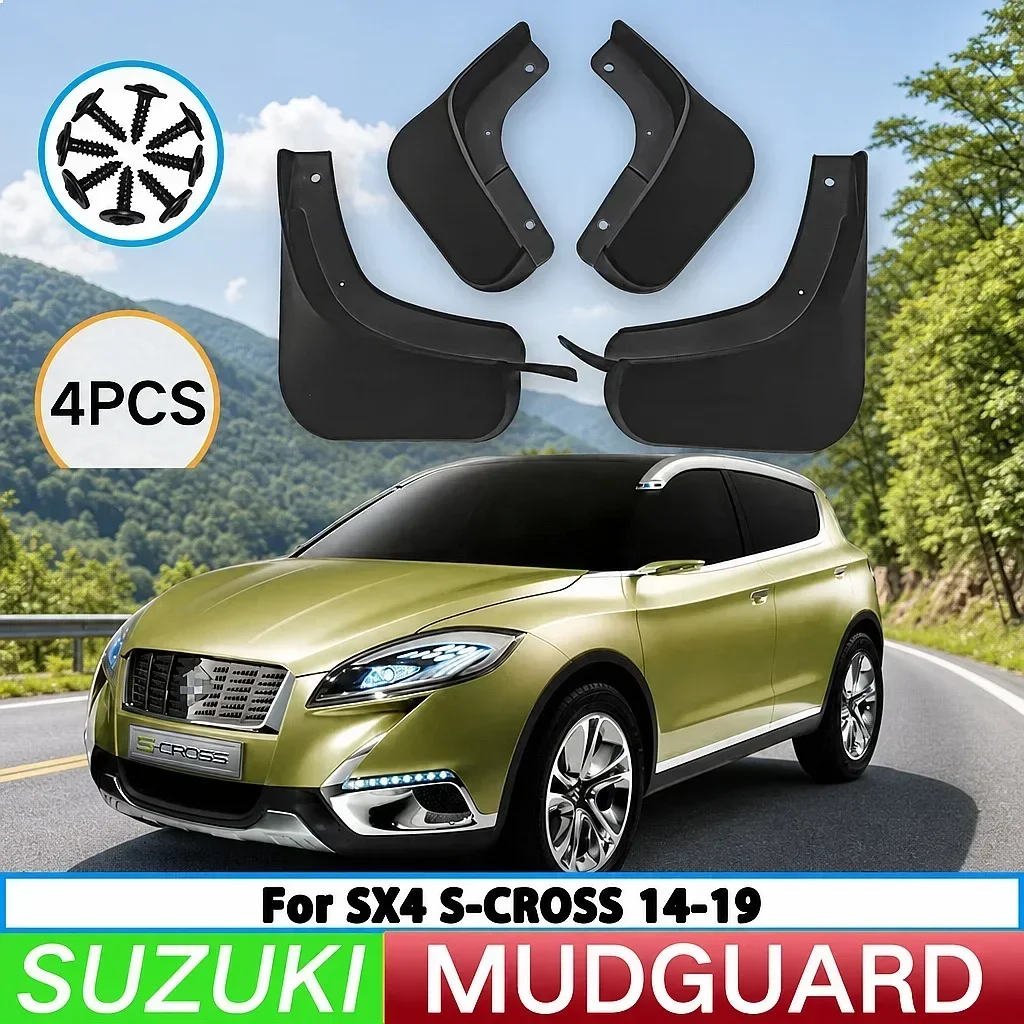 For Suzuki SX4 S-Cross 2014-2019 Mud Flaps Splash Guards Front Rear Wheel Fender 4pcs
For Suzuki SX4 S-Cross 2014-2019 Mud Flaps Splash Guards Front Rear Wheel Fender 4pcs