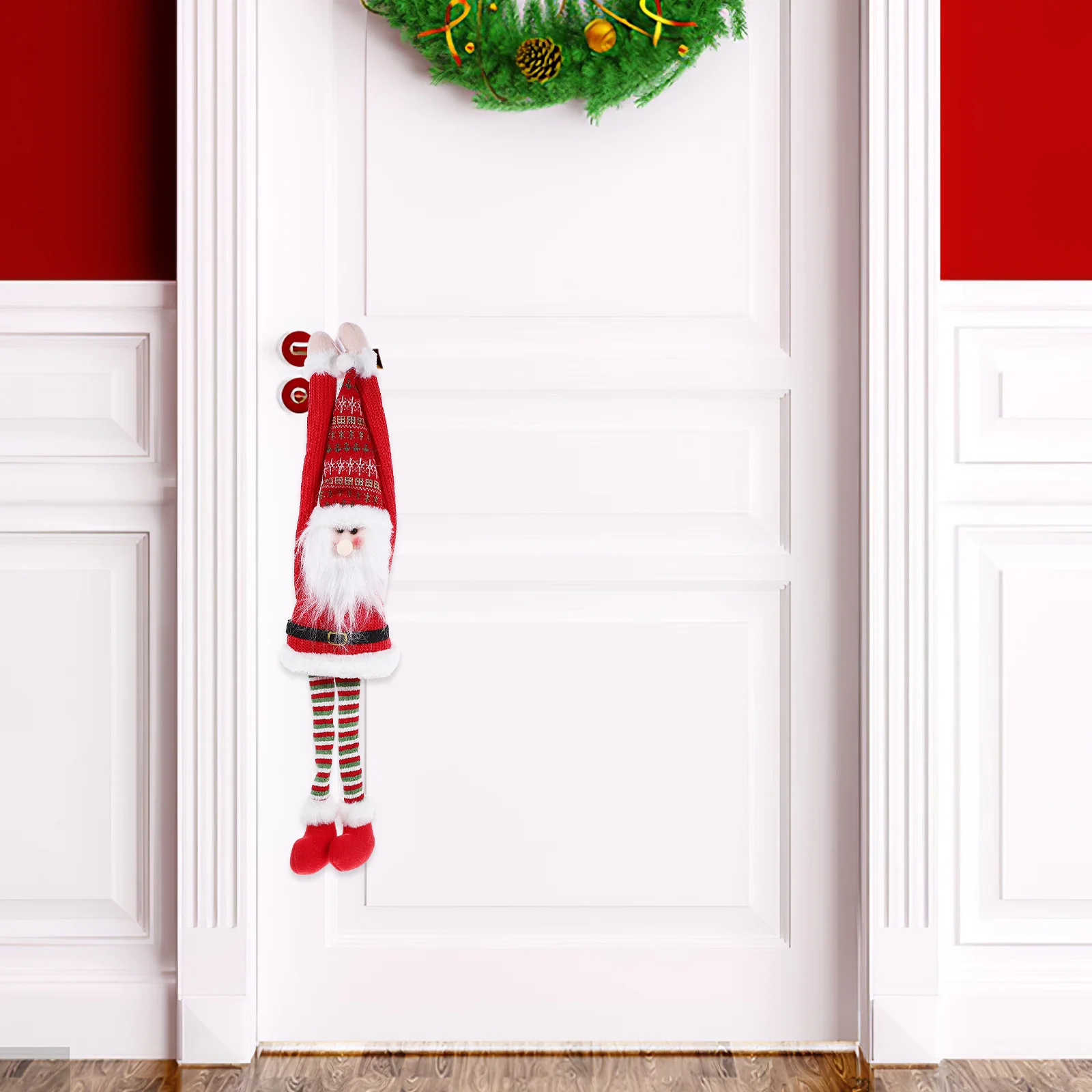 Festive Christmas Hanging Ornament Beautiful Handmade Door Decor for Home Party Photography Xmas Pendant Decorations
Festive Christmas Hanging Ornament Beautiful Handmade Door Decor for Home Party Photography Xmas Pendant Decorations