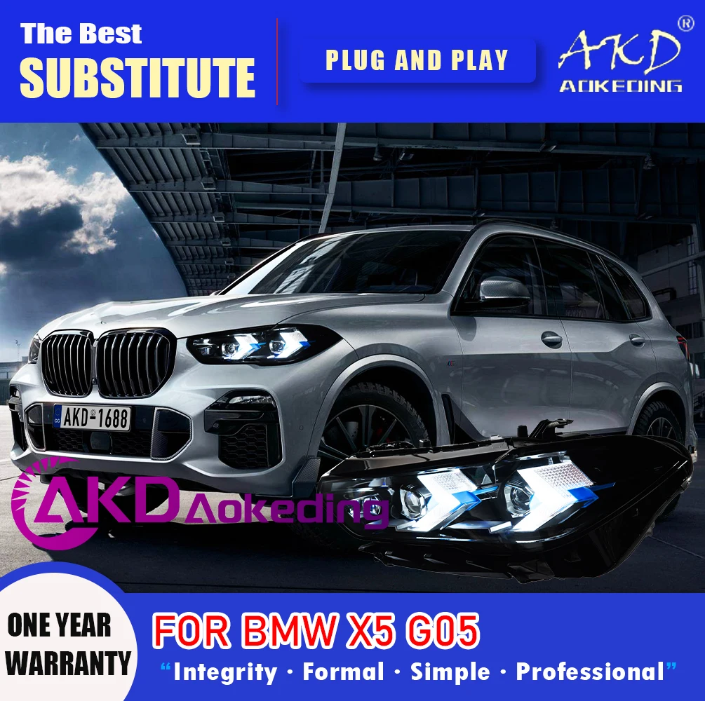 Фара AKD для BMW G05 X5, светодиодная фара 2019-2022, фары X5 DRL, указатель поворота, дальний свет, линза проектора «ангельский глаз»
Фара AKD для BMW G05 X5, светодиодная фара 2019-2022, фары X5 DRL, указатель поворота, дальний свет, линза проектора «ангельский глаз»