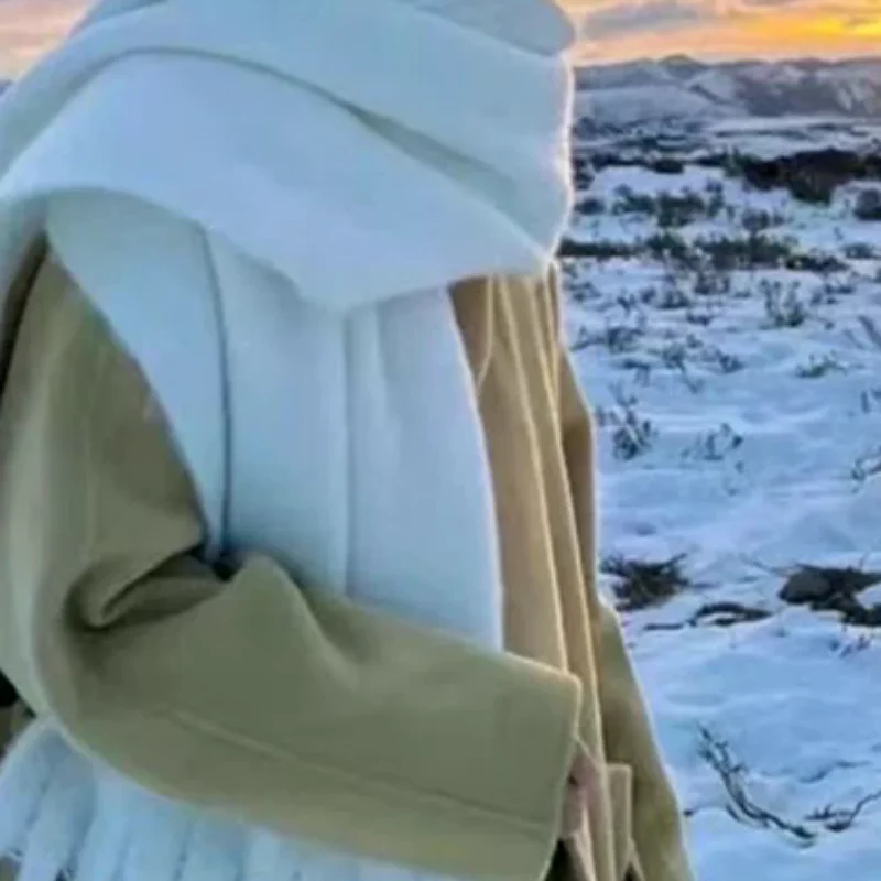 Элегантный шерстяной шарф из мохера с кисточками, утепленная однотонная теплая шаль, кашемировые шарфы, плюшевые теплые длинные шаль, осень-зима
Элегантный шерстяной шарф из мохера с кисточками, утепленная однотонная теплая шаль, кашемировые шарфы, плюшевые теплые длинные шаль, осень-зима