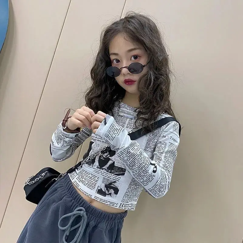 Vintage Printed Newspaper Kids T Shirt Children's T-shirt Girl Spring Autumn Wear Girls Clothes 9 To 10 Years Clothing 7 12 2025
Vintage Printed Newspaper Kids T Shirt Children's T-shirt Girl Spring Autumn Wear Girls Clothes 9 To 10 Years Clothing 7 12 2025