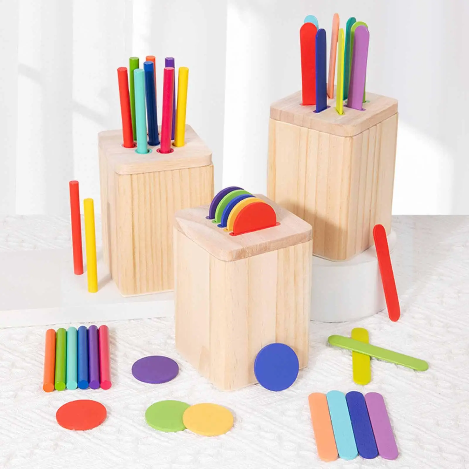 Color Sorter Toy, Early Learning, Wooden, Sensory Toy, Sorting Matching Toy, Kid
Color Sorter Toy, Early Learning, Wooden, Sensory Toy, Sorting Matching Toy, Kid