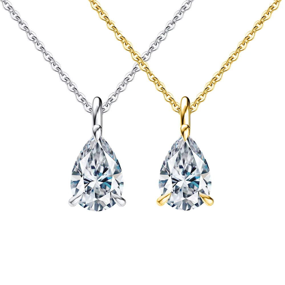 Кулон-подвеска из муассанита грушевидной формы 1-3 карата для женщин, серебро S925 с покрытием из 18-каратного золота, проходит тест на алмазы, ювелирное украшение для помолвки.
Кулон-подвеска из муассанита грушевидной формы 1-3 карата для женщин, серебро S925 с покрытием из 18-каратного золота, проходит тест на алмазы, ювелирное украшение для помолвки.