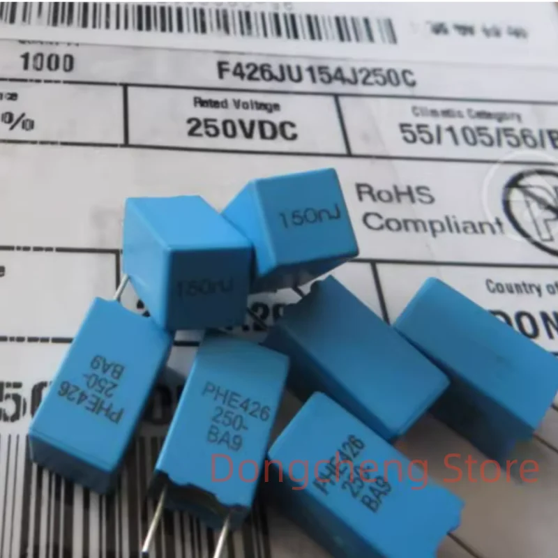 10 шт./30 шт./50 шт. KEMET RIFA PHE426 0,15 мкФ/250 В P5MM MKP 154/250 В 5% аудио синий пленочный конденсатор 426 150NF 250 В постоянного тока 154 0,15 мкФ
10 шт./30 шт./50 шт. KEMET RIFA PHE426 0,15 мкФ/250 В P5MM MKP 154/250 В 5% аудио синий пленочный конденсатор 426 150NF 250 В постоянного тока 154 0,15 мкФ