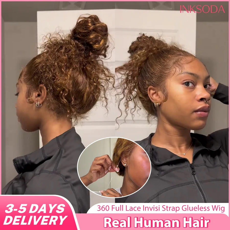 Highlight Curly HD 360 Full Lace Wigs Invisible Strap Drawstring Sung HD Lace Deep Wave Lace Front Glueless Wigs Human Hair
Highlight Curly HD 360 Full Lace Wigs Invisible Strap Drawstring Sung HD Lace Deep Wave Lace Front Glueless Wigs Human Hair