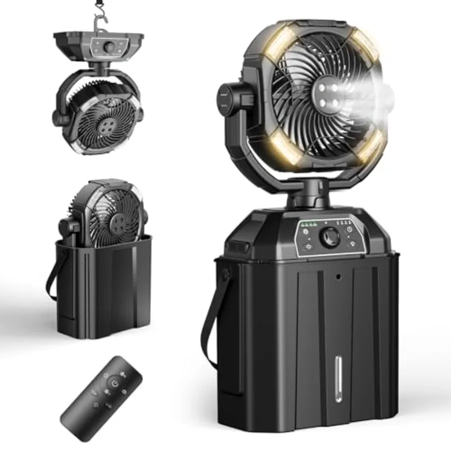 Portable misting fan for outdoor use, ABS plastic, white, rechargeable 25000mAh battery with power bank function, 9-inch auto s
Portable misting fan for outdoor use, ABS plastic, white, rechargeable 25000mAh battery with power bank function, 9-inch auto s