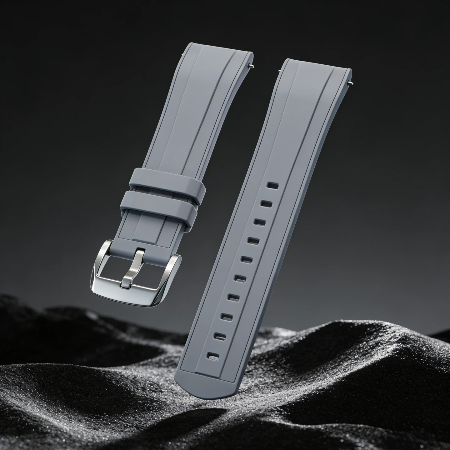 Silicone strap /watch strap for T-Star watch model T120.417, with middle brushed effect design; liquid silicone strap+pin buckle
Silicone strap /watch strap for T-Star watch model T120.417, with middle brushed effect design; liquid silicone strap+pin buckle