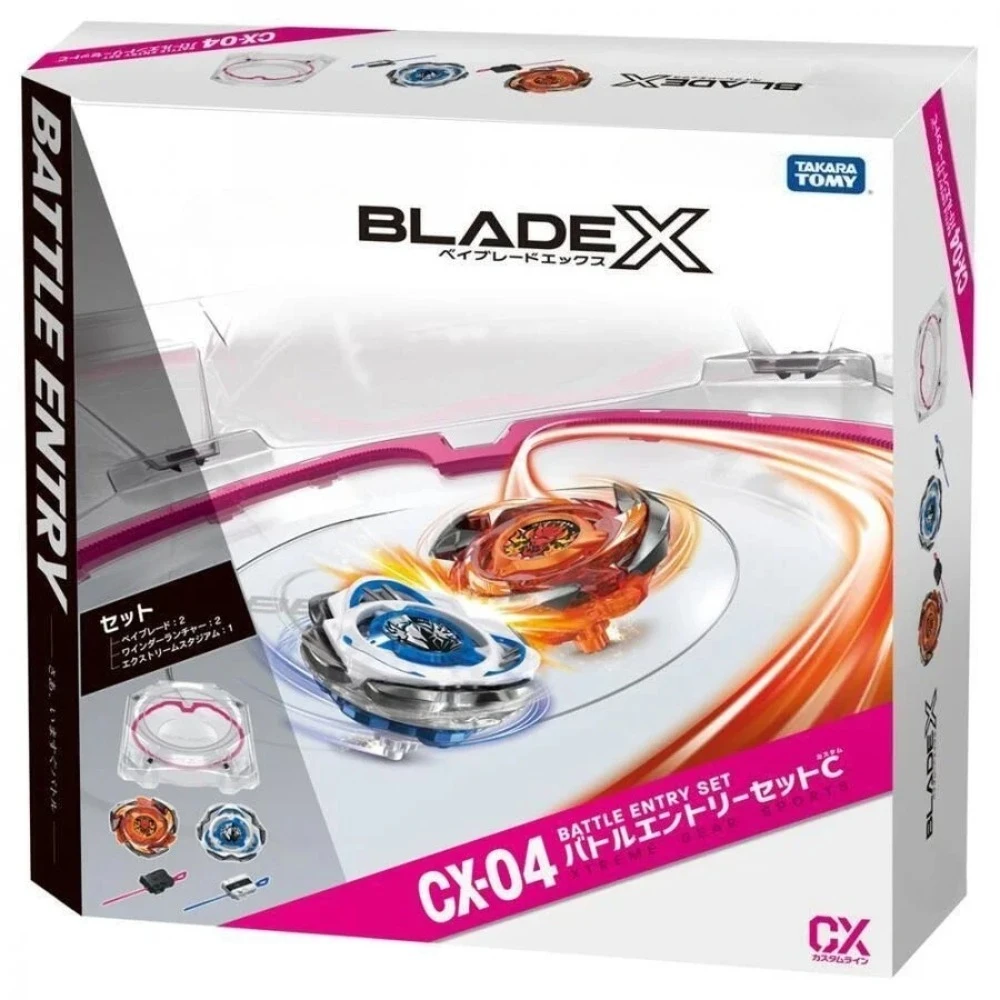 Takara Tomy Bey X CX-04 Battle Entry Set Blade CARD GAME
Takara Tomy Bey X CX-04 Battle Entry Set Blade CARD GAME