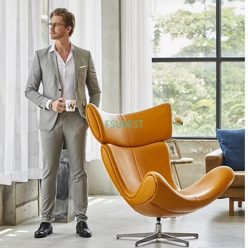 U-BEST European home bedroom leather stainless steel furniture lazy upholstered accent chair Imola chair recliner chair
U-BEST European home bedroom leather stainless steel furniture lazy upholstered accent chair Imola chair recliner chair
