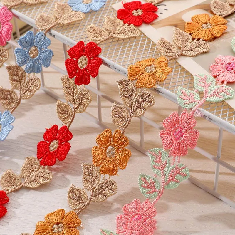 30Yards Flower Trim Ribbon Colorful Water Soluble Embroidered DIY Handmade Craft Decorations Patchwork Material Sewing Supplies
30Yards Flower Trim Ribbon Colorful Water Soluble Embroidered DIY Handmade Craft Decorations Patchwork Material Sewing Supplies