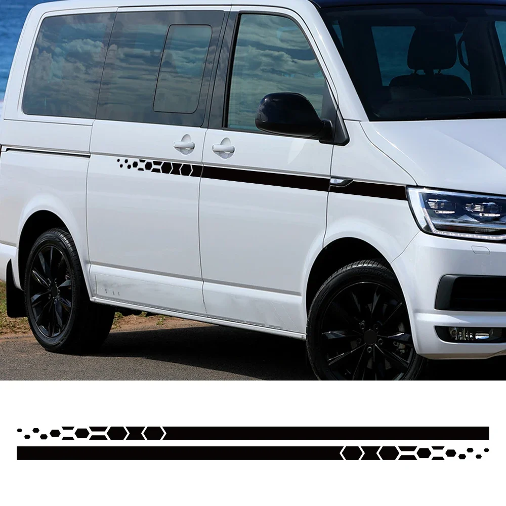 Car Styling Stripes Side Graphics Waistline Vinyl Decals Stickers For VW T4 T5 T6 Transporter Camper Van Honeycomb Hex Decor
Car Styling Stripes Side Graphics Waistline Vinyl Decals Stickers For VW T4 T5 T6 Transporter Camper Van Honeycomb Hex Decor