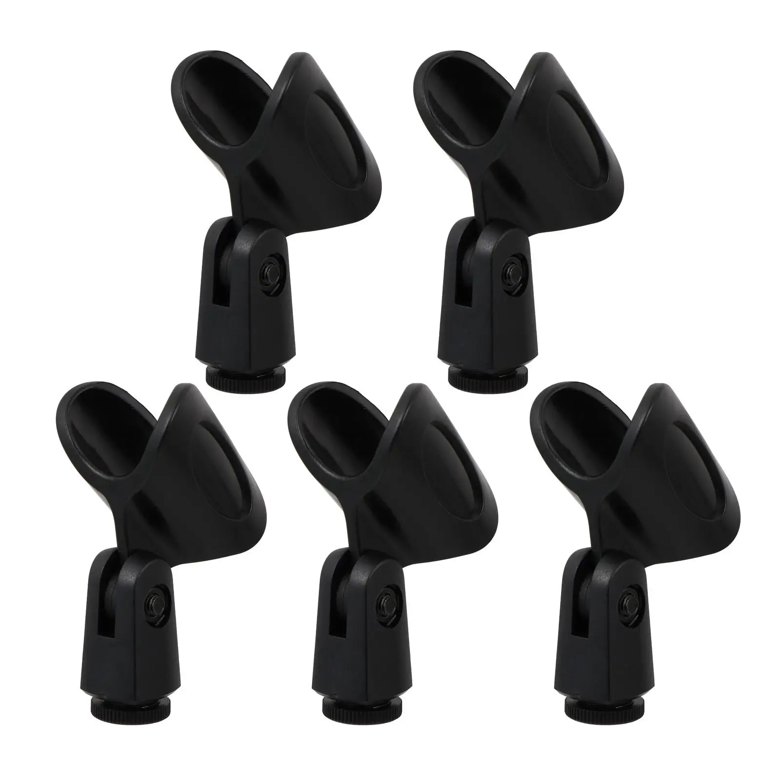 5 Pcs Durable Microphone Clips High Quality Plastic Accessories Adjustable Mic Holder Clamps Universal Fit For Mics Mic Stands
5 Pcs Durable Microphone Clips High Quality Plastic Accessories Adjustable Mic Holder Clamps Universal Fit For Mics Mic Stands