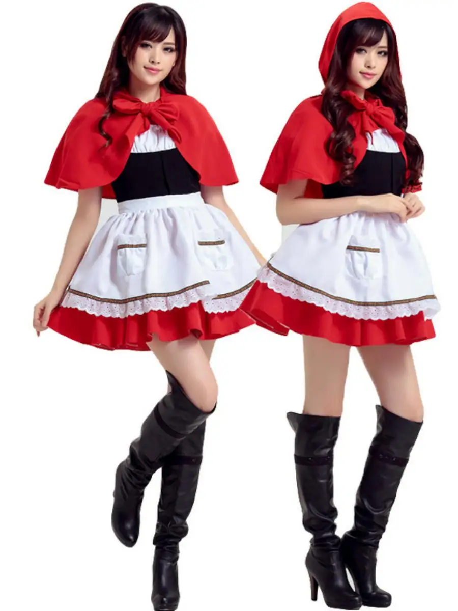 Adult Cosplay Costume Cartoon Role-playing Stage Wear Red Riding Hood National Stage Costume Polyester Spring 2018
Adult Cosplay Costume Cartoon Role-playing Stage Wear Red Riding Hood National Stage Costume Polyester Spring 2018