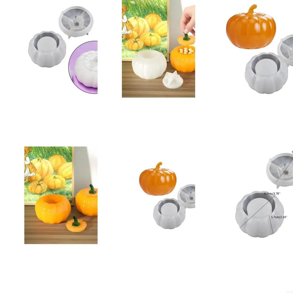 Storage Box Silicone Resin Mold with Lid Pumpkin Jar Epoxy Casting Molds for Jewelry Pendant Necklace Ornament Holder
Storage Box Silicone Resin Mold with Lid Pumpkin Jar Epoxy Casting Molds for Jewelry Pendant Necklace Ornament Holder