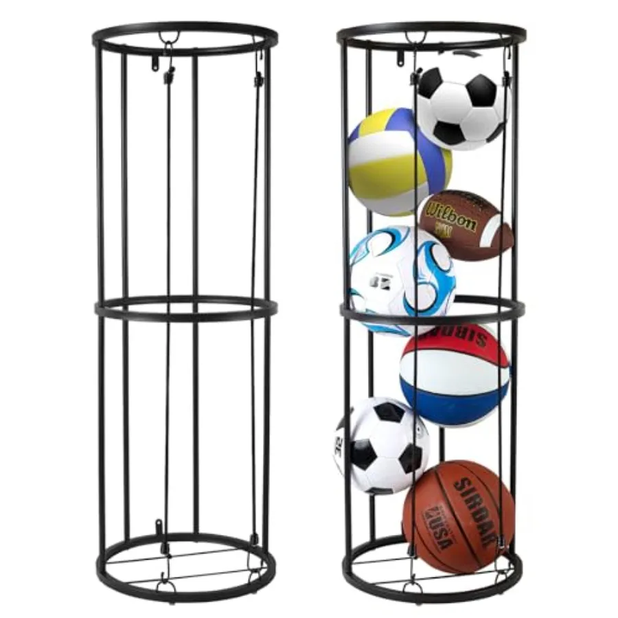 Garage Ball Storage Rack - Wall-Mounted Vertical Ball Holder for Basketball Soccer Volleyball Football - Space-Saving Sports Or
Garage Ball Storage Rack - Wall-Mounted Vertical Ball Holder for Basketball Soccer Volleyball Football - Space-Saving Sports Or