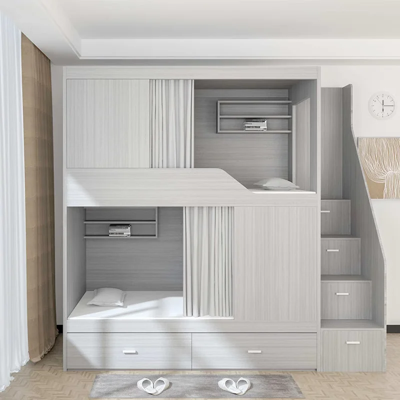 Modern Solid Wood Full-size Bunk Beds for Student Dormitories School Furniture Bedroom Knockdown Structure Hotels Inspiration
Modern Solid Wood Full-size Bunk Beds for Student Dormitories School Furniture Bedroom Knockdown Structure Hotels Inspiration