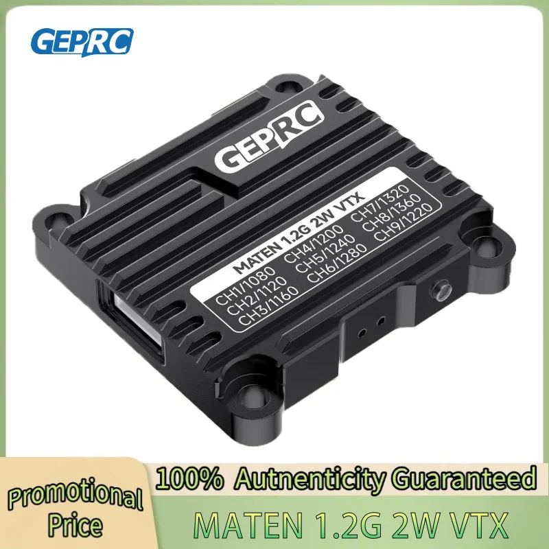 GEPRC MATEN 1.2G 2W VTX 25mW/2000mW VTX Transmitter Transmitting Module 1080 Mhz -1360 Mhz for FPV Long Range Racing Drone
GEPRC MATEN 1.2G 2W VTX 25mW/2000mW VTX Transmitter Transmitting Module 1080 Mhz -1360 Mhz for FPV Long Range Racing Drone