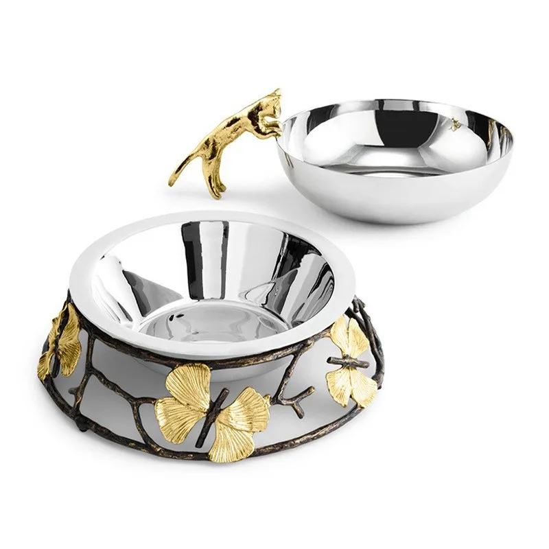 Butterfly Ginkgo Light Luxury Cat and Dog Pet Special Food Bowl Snack Basin Water Basin
Butterfly Ginkgo Light Luxury Cat and Dog Pet Special Food Bowl Snack Basin Water Basin