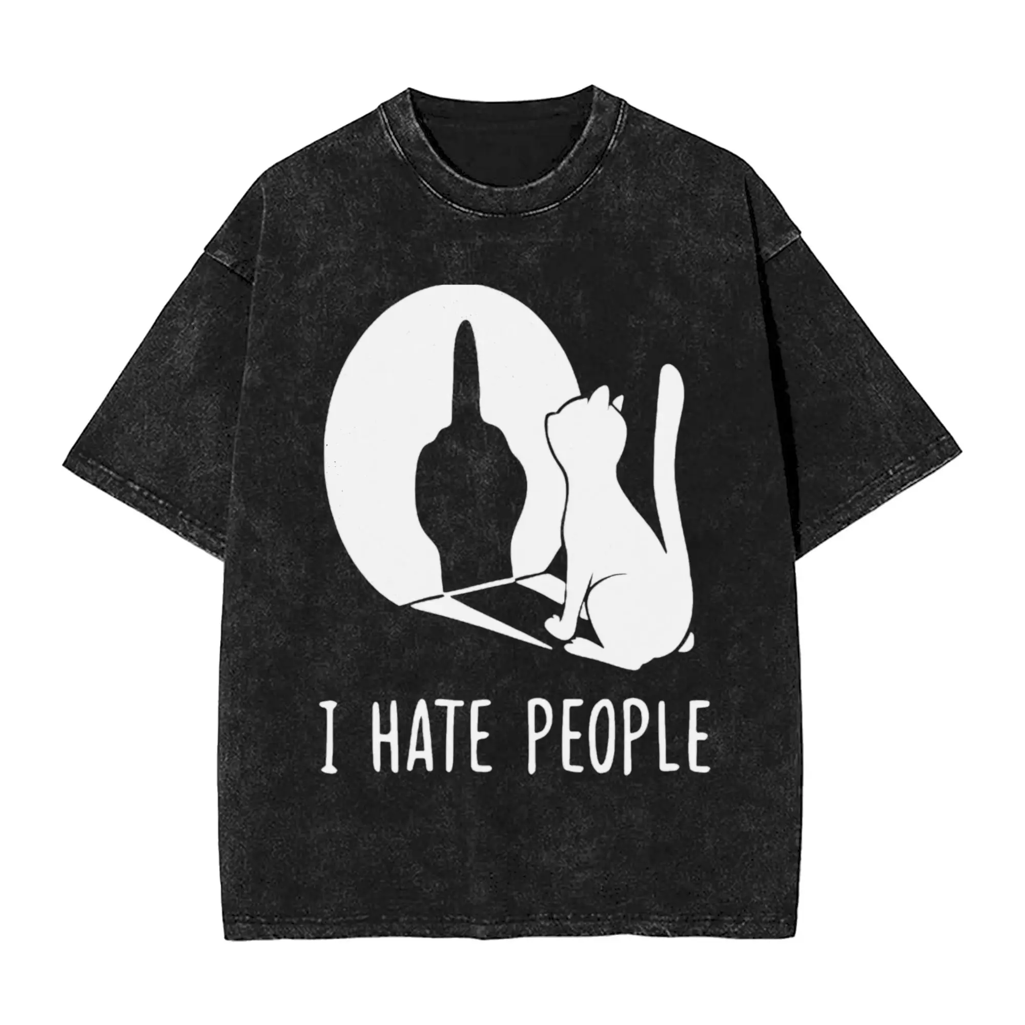 Cat Shadow I Hate People T Shirt Men's Cotton Vintage T-Shirts Crewneck Tee Shirt Short Sleeve Clothing Gift Idea
Cat Shadow I Hate People T Shirt Men's Cotton Vintage T-Shirts Crewneck Tee Shirt Short Sleeve Clothing Gift Idea