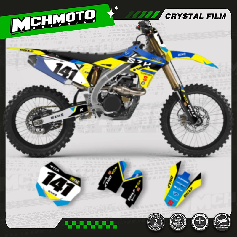 MCHMFG MOTO мотоциклетная графика фоновая наклейка наборы для SUZUKI 2018 2019 2020 19-22 RMZ250 RMZ450
MCHMFG MOTO мотоциклетная графика фоновая наклейка наборы для SUZUKI 2018 2019 2020 19-22 RMZ250 RMZ450