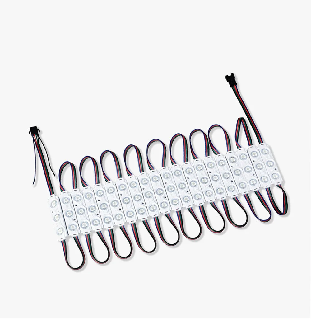20pcs RGB Magic LED Module 5050 3 LEDS Dream Color Pixel LED Light Colorful For Channel Letter Advertising Sign Board 1.5w 12v
20pcs RGB Magic LED Module 5050 3 LEDS Dream Color Pixel LED Light Colorful For Channel Letter Advertising Sign Board 1.5w 12v