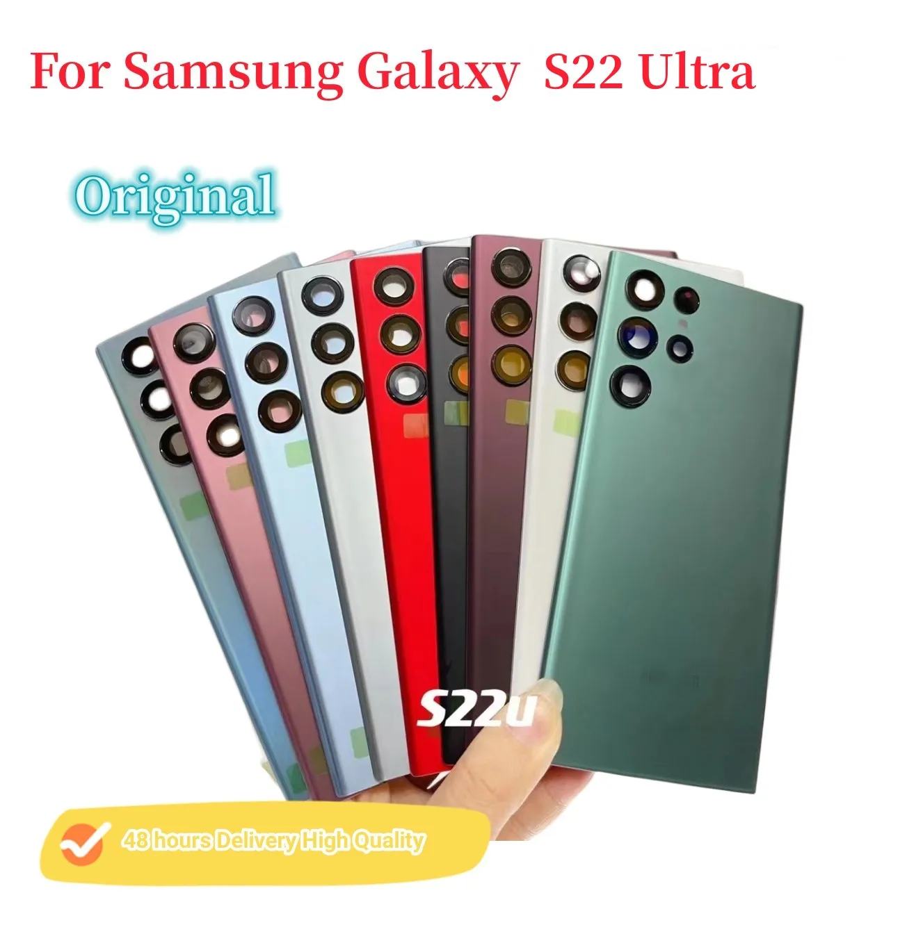 AAA Glass Cover For SA Galaxy S22 Ultra Battery Cover Back Housing Repair Replace Rear Door Phone Rear Case + Camera Lens Logo
AAA Glass Cover For SA Galaxy S22 Ultra Battery Cover Back Housing Repair Replace Rear Door Phone Rear Case + Camera Lens Logo