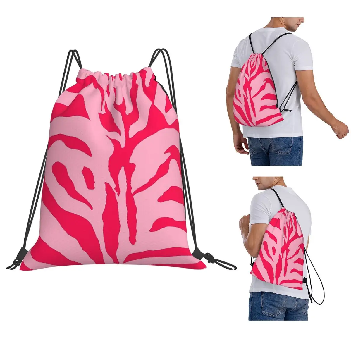 PINK ZEBRA PRINT GIFT Backpacks Multi-function Drawstring Bags Shoes Bag Book Bags for Man Woman Students
PINK ZEBRA PRINT GIFT Backpacks Multi-function Drawstring Bags Shoes Bag Book Bags for Man Woman Students