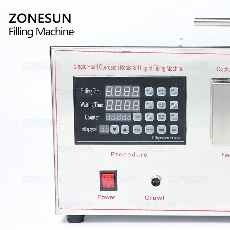 ZONESUN GZ-YG1 Automatic Magnetic Pump Filling Machine Beverage Perfume ethanol Alcohol Hydrogen Peroxide Essential Oil Liquid
ZONESUN GZ-YG1 Automatic Magnetic Pump Filling Machine Beverage Perfume ethanol Alcohol Hydrogen Peroxide Essential Oil Liquid