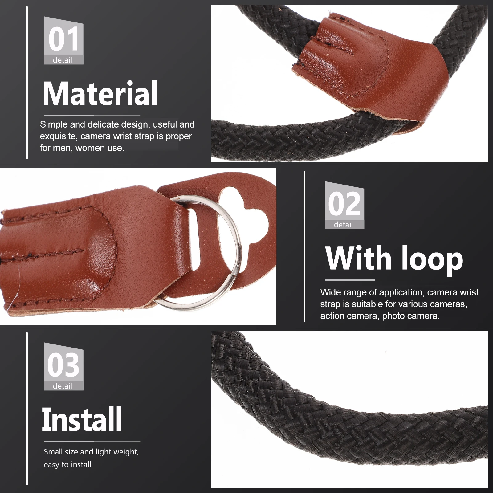 Camera Wrist Strap Outdoor Camping Hiking Photography Hand Strap For Men Women Cotton Pu Sturdy Practical Easy Carry
Camera Wrist Strap Outdoor Camping Hiking Photography Hand Strap For Men Women Cotton Pu Sturdy Practical Easy Carry