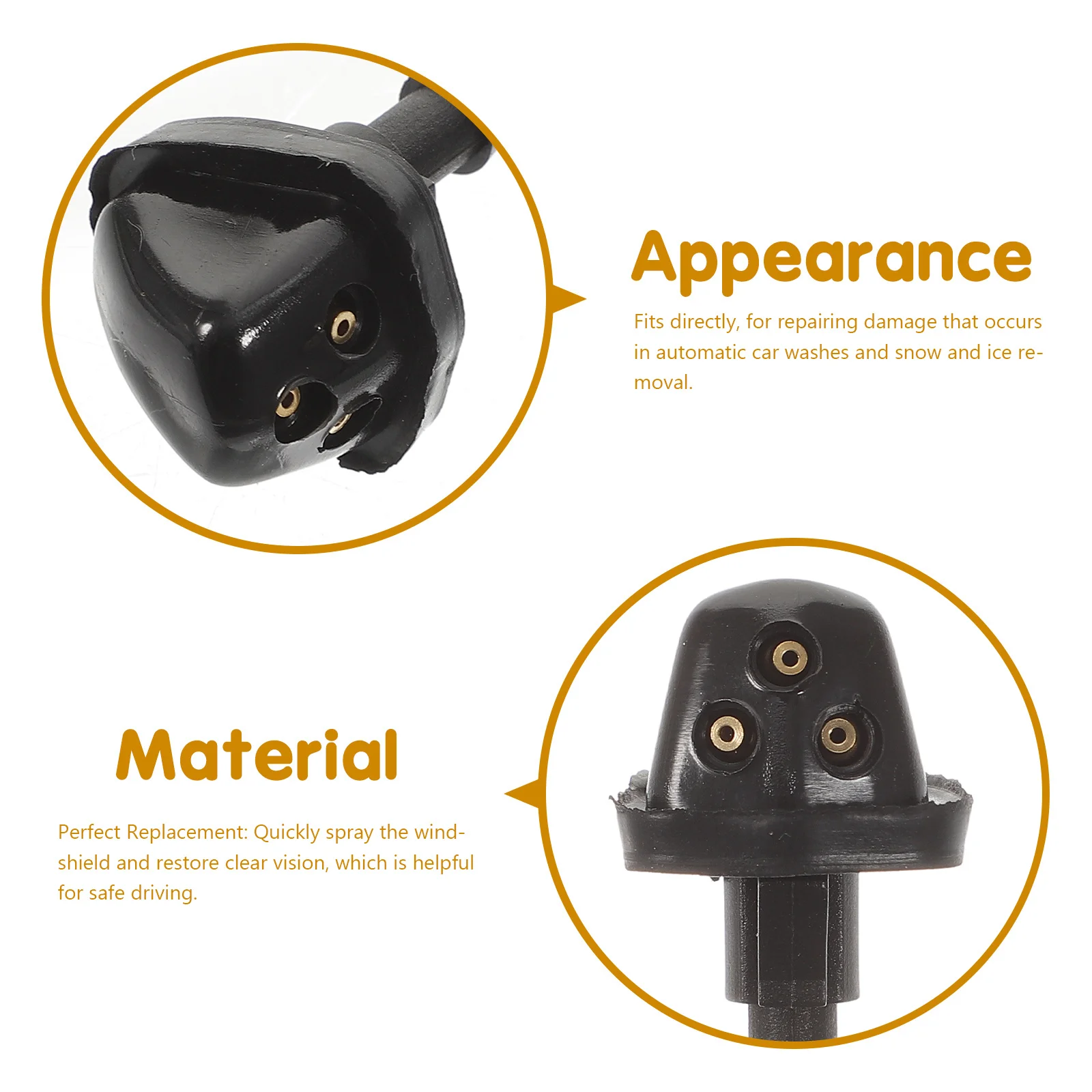 10 шт. насадки для омывателя лобового стекла автомобиля, высокая прочность, ABS, медь, сменные насадки, быстрый спрей для безопасного вождения, переднее лобовое стекло
10 шт. насадки для омывателя лобового стекла автомобиля, высокая прочность, ABS, медь, сменные насадки, быстрый спрей для безопасного вождения, переднее лобовое стекло
