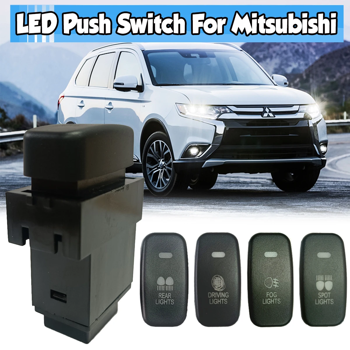 1pcs Blue LED Light Bar Dashboard Control Switch Button For Mitsubishi Pajero Triton Lancer Outlander ASX
1pcs Blue LED Light Bar Dashboard Control Switch Button For Mitsubishi Pajero Triton Lancer Outlander ASX