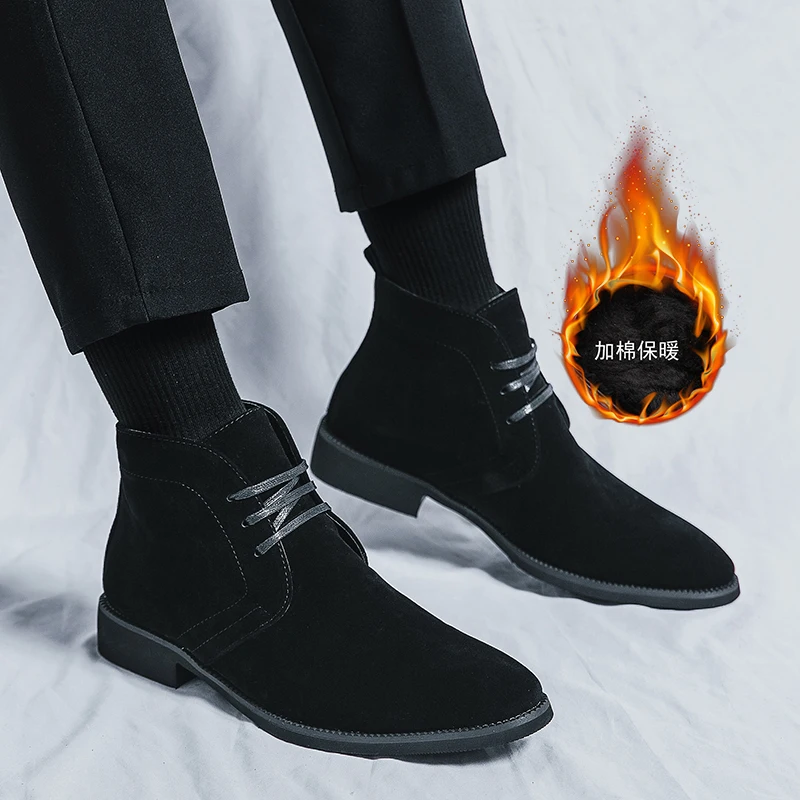 Luxury Brand Men Winter snow Boots Warm Thicken Men's Ankle Boots bot Fashion Male Business Office Formal Leather safety Shoes
Luxury Brand Men Winter snow Boots Warm Thicken Men's Ankle Boots bot Fashion Male Business Office Formal Leather safety Shoes