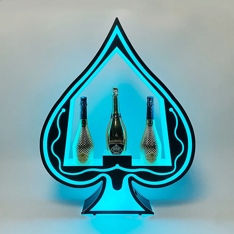 LED Ace of Spades Wine Bottle Display Beauty Bar Nightclub Glowing Champagne Bottle Decoration Party Decoration Wine Rack
LED Ace of Spades Wine Bottle Display Beauty Bar Nightclub Glowing Champagne Bottle Decoration Party Decoration Wine Rack