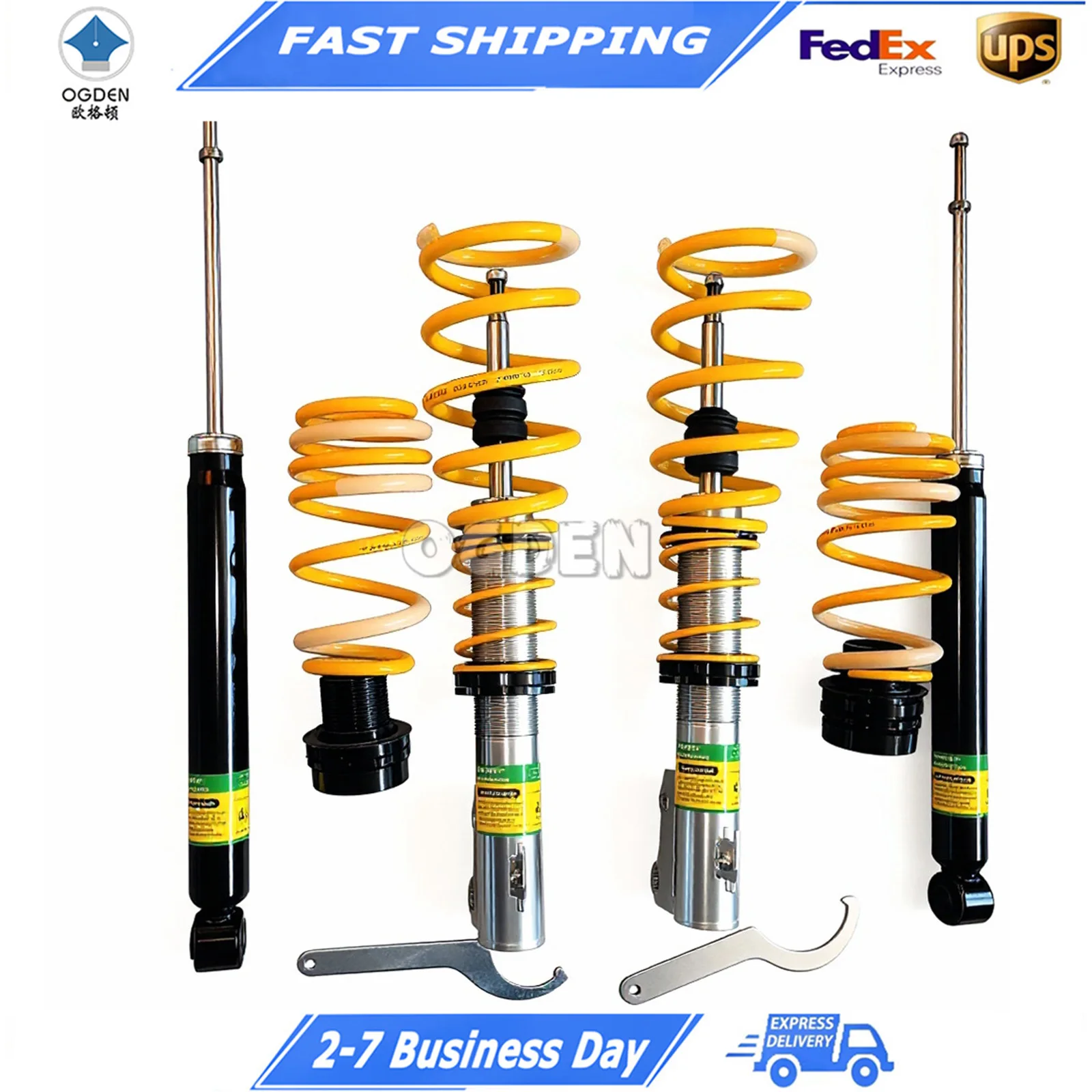 OGDEN Comfort-oriented height adjustable coilover shocks for Vizi and Coolbear.
OGDEN Comfort-oriented height adjustable coilover shocks for Vizi and Coolbear.