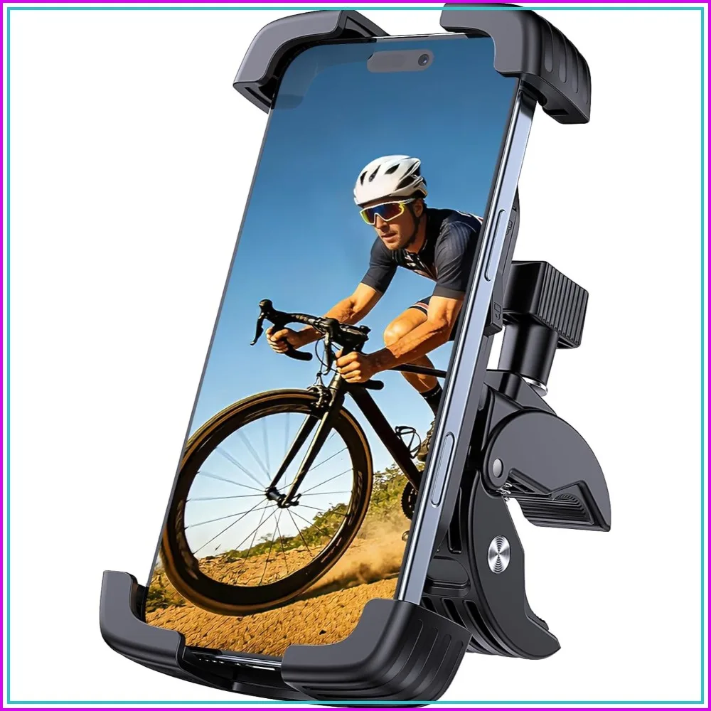 Bike Motorcycle Phone Mount, 360° Adjustable, Shockproof & Anti-Shake, Fits 4.7-7" Smartphones, Black
Bike Motorcycle Phone Mount, 360° Adjustable, Shockproof & Anti-Shake, Fits 4.7-7" Smartphones, Black