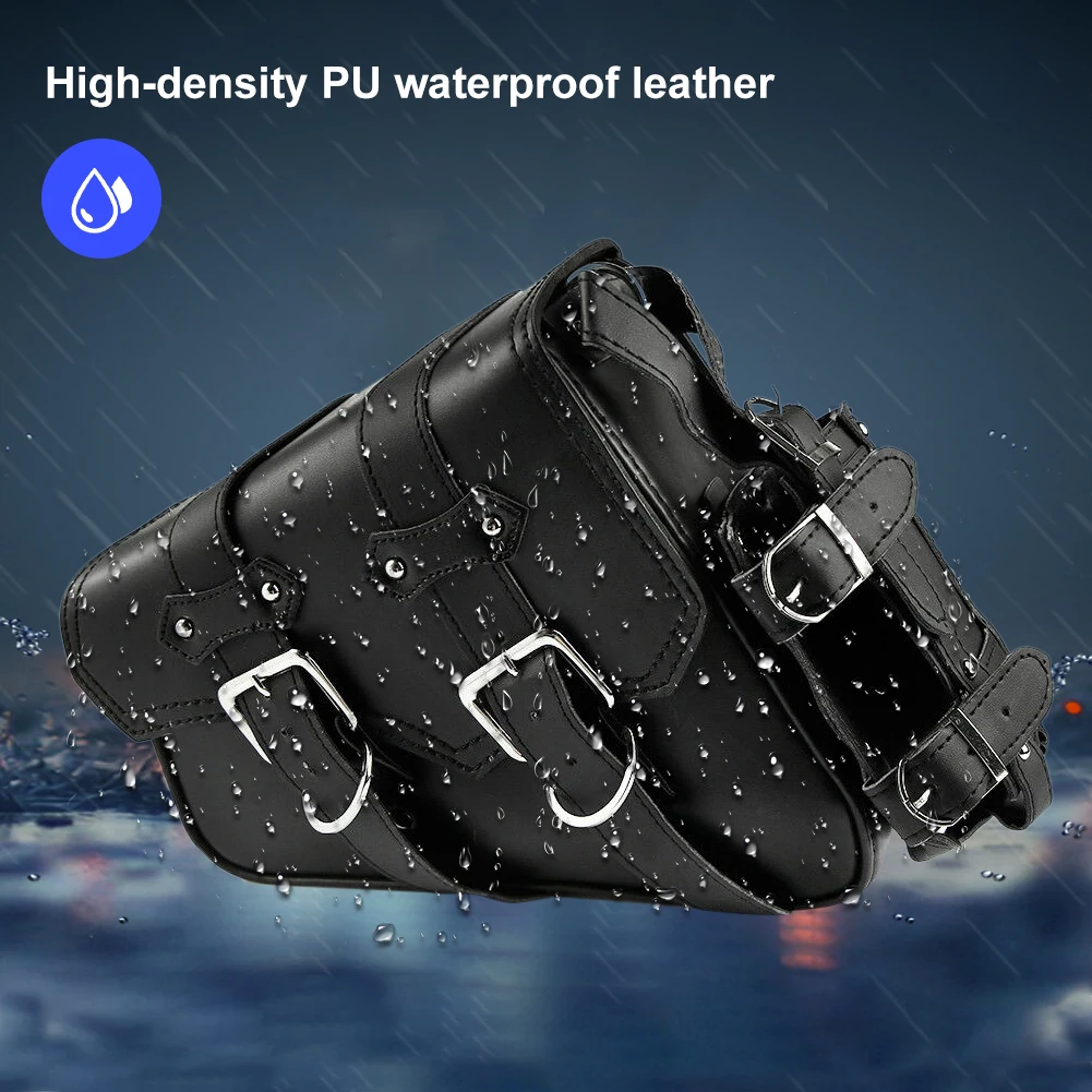 Left Side Single Motorcycle Saddlebag Tool Bag Luggage & Fuel Oil Bottle Holder Waterproof Black
Left Side Single Motorcycle Saddlebag Tool Bag Luggage & Fuel Oil Bottle Holder Waterproof Black