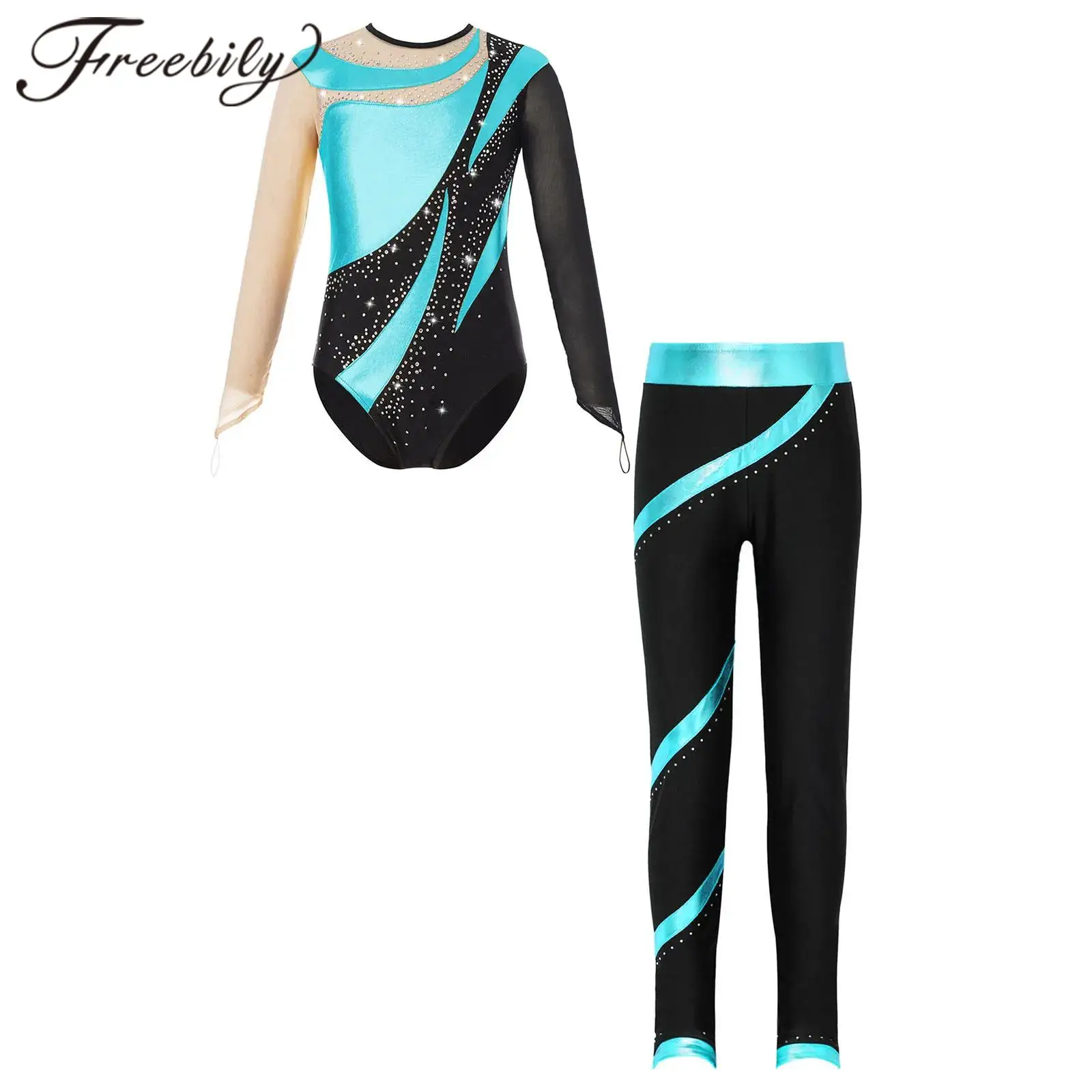 Kids Ballet Gymnastics Leotard for Girls Shiny Dance Outfits Long Sleeve Figure Skating Bodysuit with Pants 6-16 Dancewear Sets
Kids Ballet Gymnastics Leotard for Girls Shiny Dance Outfits Long Sleeve Figure Skating Bodysuit with Pants 6-16 Dancewear Sets