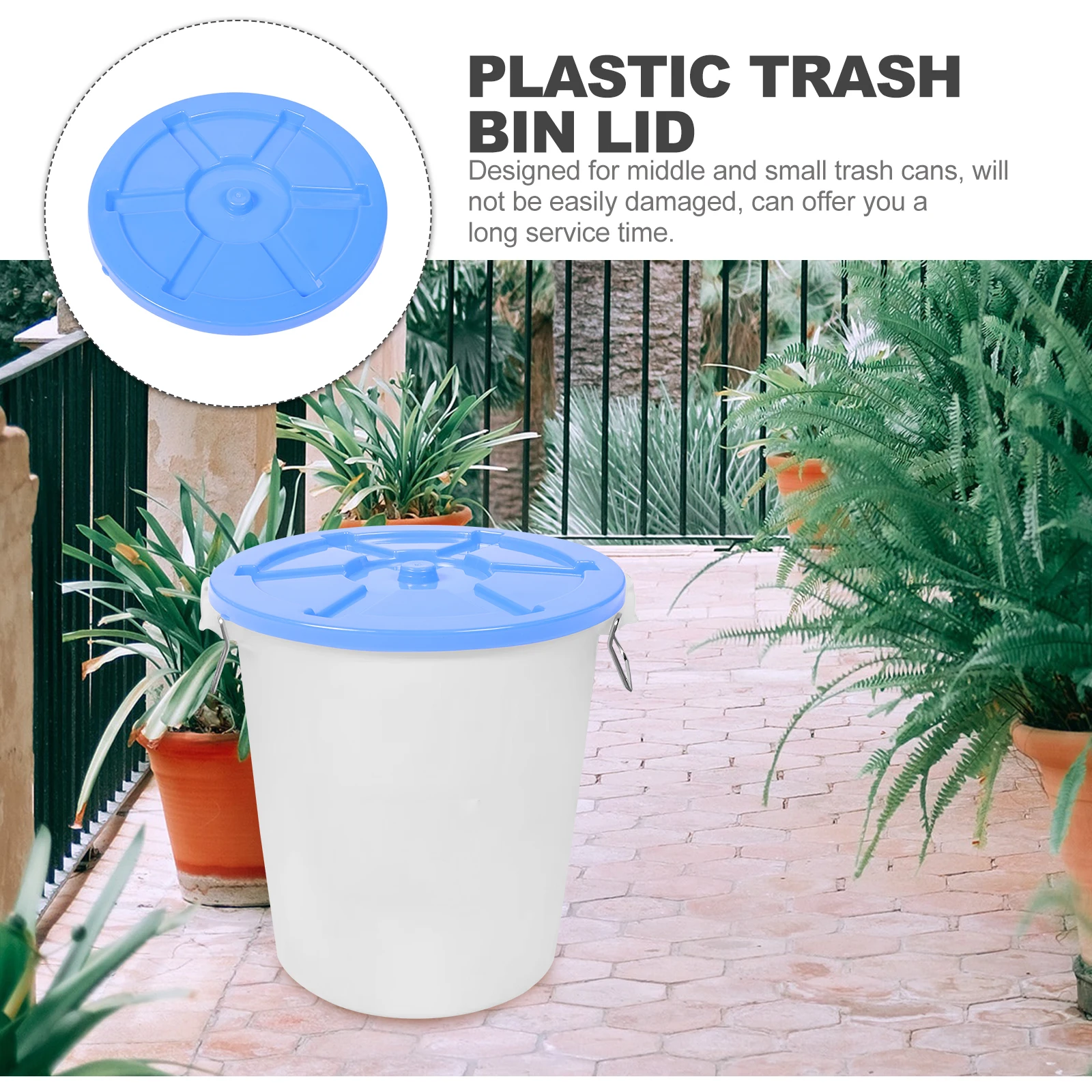 Plastic Trash Can Cover Lightweight Portable Replacement For Outdoor Home Sanitation Garbage Bin Container Round Waste
Plastic Trash Can Cover Lightweight Portable Replacement For Outdoor Home Sanitation Garbage Bin Container Round Waste