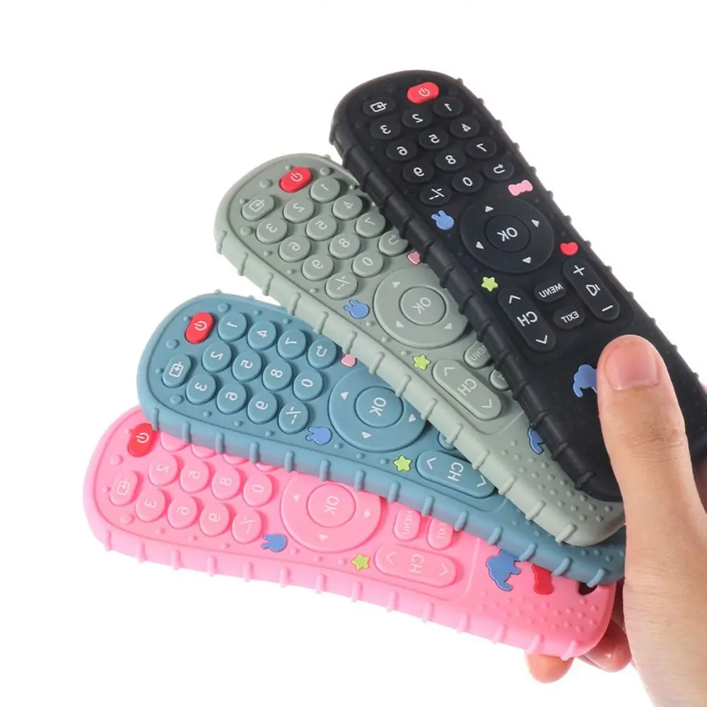New TV Remote Control Shape Baby Toys Silicone Soothing Teeth Chewing Toy Washable Silicone Teether Baby
New TV Remote Control Shape Baby Toys Silicone Soothing Teeth Chewing Toy Washable Silicone Teether Baby
