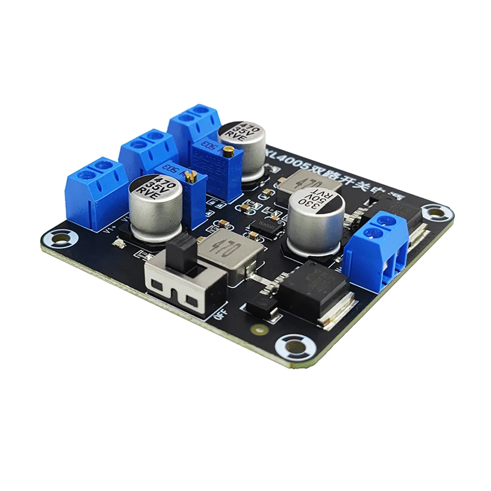 DC-DC Step-down Power Supply Module Dual-way 5A 5-32V to 0.8-30V Adjustable Buck Switching Power Board 90% Conversion Efficiency
DC-DC Step-down Power Supply Module Dual-way 5A 5-32V to 0.8-30V Adjustable Buck Switching Power Board 90% Conversion Efficiency