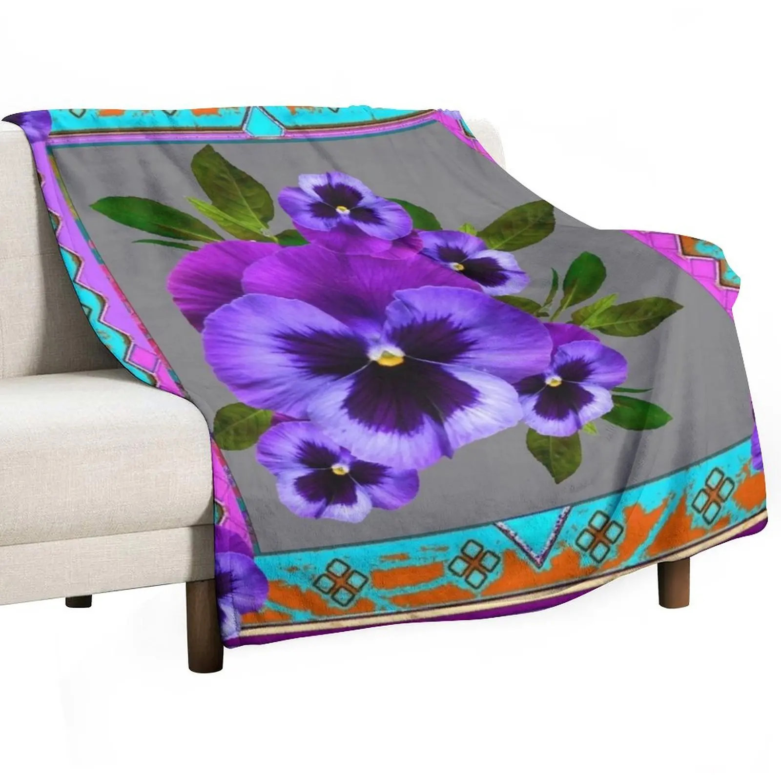 WESTERN TURQUOISE STYLE PURPLE SPRING PANSIES Throw Blanket Custom Plaid Sleeping Bag Hair Blankets
WESTERN TURQUOISE STYLE PURPLE SPRING PANSIES Throw Blanket Custom Plaid Sleeping Bag Hair Blankets