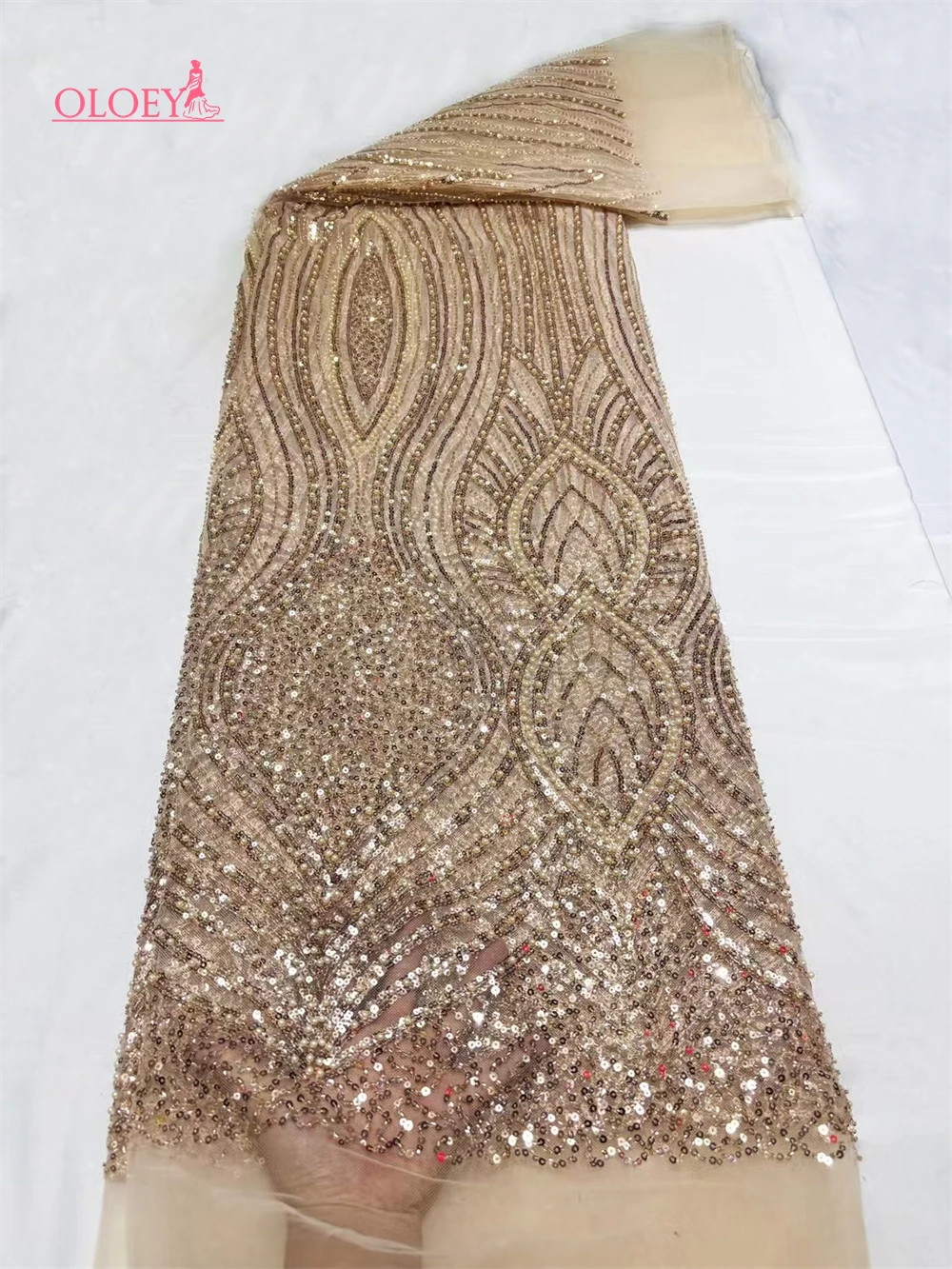 Latest Hot Sale Fashion Africa Lace Fabric High Quality Handmade Embroidery Lace With Beads Sequins Party For Wedding Dress
Latest Hot Sale Fashion Africa Lace Fabric High Quality Handmade Embroidery Lace With Beads Sequins Party For Wedding Dress